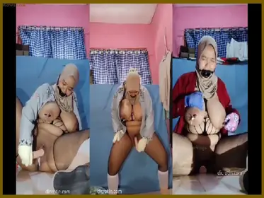 Tante Jilbab Tobrut Pepaya Jatuh